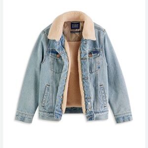 Scotch & Soda Amsterdam DENIM WORKWEAR JACKET WITH TEDDY LINING